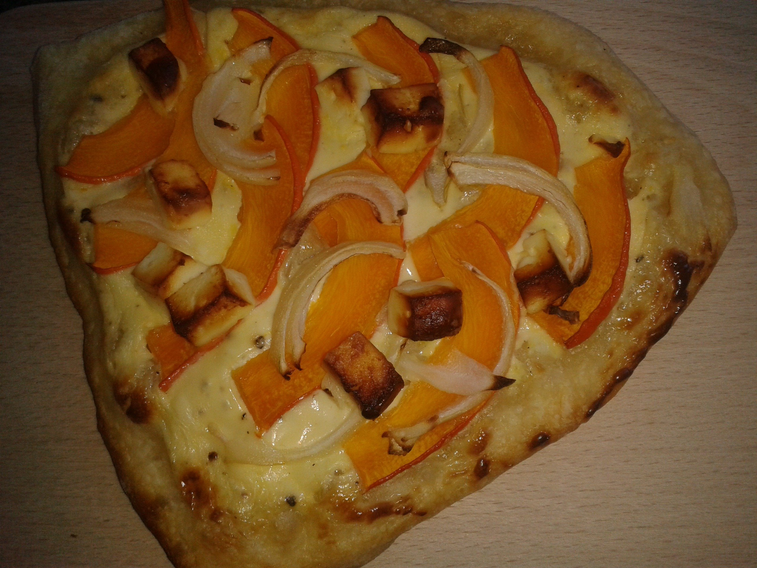 Kürbis Flammenkuchen